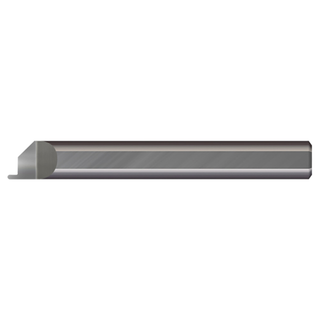 Micro 100 FGF-312-050 | 0.050" Width x 0.0250" Radius x 0.0500" Projection x 5/16" Shank x 2-1/2" OAL Uncoated Carbide Full Radius Face Grooving Tool
