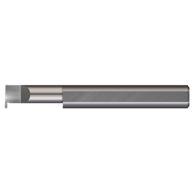 Micro 100 FR-069-12 | 0.069" Width x 0.345" Radius x 0.750" Maximum Bore Depth x 3/8" Shank x 2-1/2" OAL Uncoated Carbide Full Radius Grooving Tool