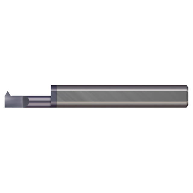 Micro 100 ITL-120500X | 32-56 Thread Range x 0.1200" Minimum Bore Diameter x 1/2" Maximum Bore Depth x 3/16" Shank x 2" OAL AlTiN Coated Brazed Carbide Single Point 60 Degree Left Hand Threading Tool