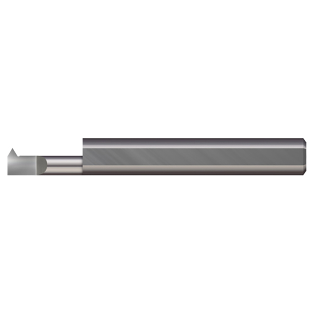 Micro 100 ITL-060300 | 48-76 Thread Range x 0.0600" Minimum Bore Diameter x 0.300" Maximum Bore Depth x 1/8" Shank x 1-1/2" OAL Uncoated Brazed Carbide Single Point 60 Degree Left Hand Threading Tool