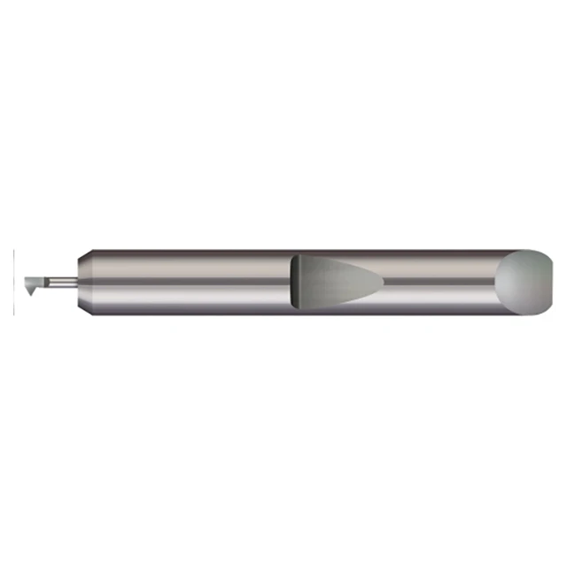 Micro 100 QIT-050150 | 56-72 Thread Range x 0.0500" Minimum Bore Diameter x 0.150" Maximum Bore Depth x 3/16" Shank x 1.50" OAL Uncoated Brazed Carbide Single Point 60 Degree Right Hand Threading Tool