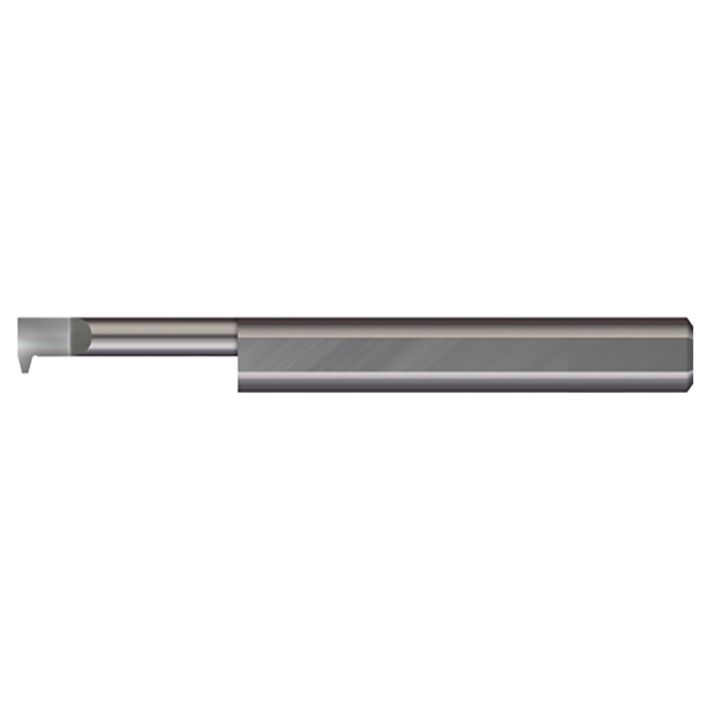 Micro 100 SAT-1500-10 | 10 TPI x 0.1240" Minimum Bore Diameter x 1-1/2" Maximum Bore Depth x 1/2" Shank x 3.00" OAL Uncoated Brazed Carbide Stub Length Single Point Acme Threading Tool