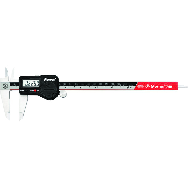 Starrett 798B-8/200 W/SLC | 8" Range 0.0005" Resolution Stainless Steel Electronic Caliper with SPC Output