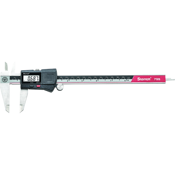 Starrett EC799A-8/200 W/SLC | 8" Range 0.0005" Resolution Stainless Steel Electronic Caliper with SPC Output