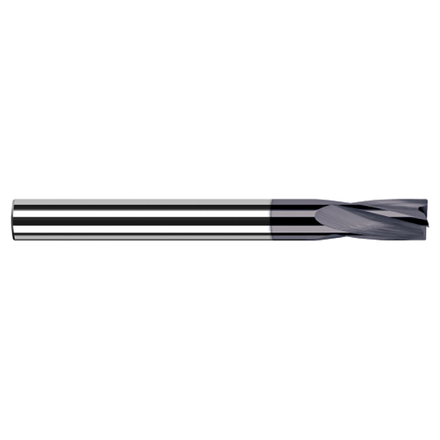 Harvey Tool 23430-C3 | 15/32" Diameter x 1/2" Shank x 1" Flute Length x 3" OAL 4 Flute AlTiN Coated Carbide Flat Bottom Counterbore
