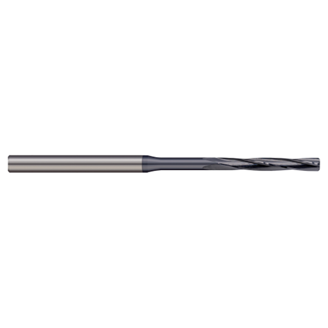 Harvey Tool RRH1875-C3 | 0.188" Diameter x 0.250" Shank x 1.000" Margin Length x 4.000" OAL x 90 Degree Included Angle 4 Flute AlTiN Coated Carbide Spiral Flute Chucking Reamer