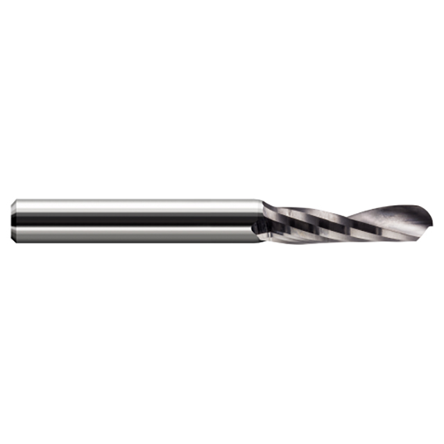 Harvey Tool 869612 | 3/16" Diameter x 3/16" Shank x  LOC x 2" OAL 1 Flute Uncoated Carbide Ball End Mill For Plastics