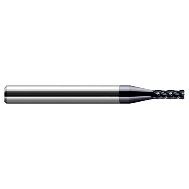 Harvey Tool 848350-C3 | Diameter x 1/8" Shank x LOC x 1-1/2" OAL x 0.0050" Corner Radius 3 Flute AlTiN Coated Carbide Corner Radius End Mill