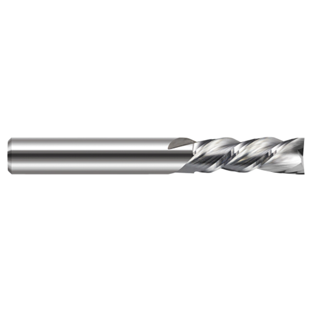 Harvey Tool 826412 | 3/16" Diameter x 3/16" Shank x 1" LOC x 3" OAL 2 Flute Uncoated Coated Square End Mill For Plastics