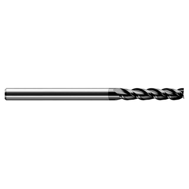 Harvey Tool 941312-C4 | 3/16" Diameter x 3/16" Shank x 1" LOC x 3" OAL 3 Flute Amorphous Diamond Coated Square End Mill For Plastics
