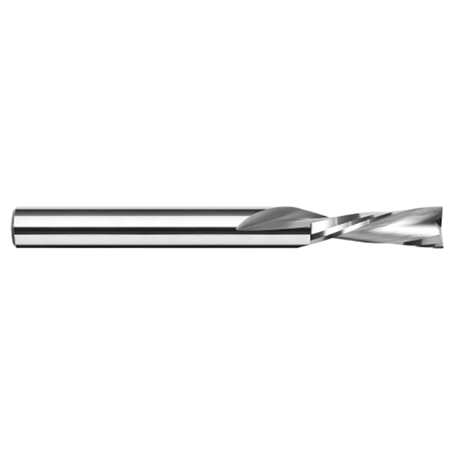 Harvey Tool 827493 | 3/32" Diameter x 1/8" Shank x 3/8" LOC x 2" OAL 2 Flute Uncoated Coated Square End Mill For Plastics