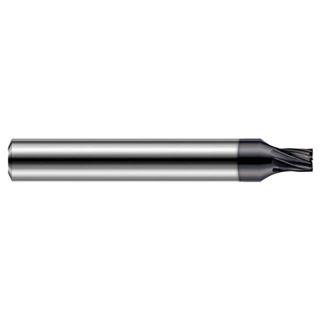 Harvey Tool 854810-C6 | 5/32" Diameter x 1/4" Shank x 15/32" LOC x 2-1/2" OAL 7 Flute AlTiN Nano Coated Square End Mill For Hardened Steels