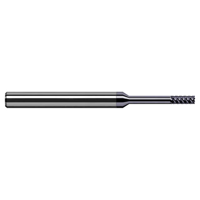 Harvey Tool 962216-C6 | 1/4" Diameter x 1/4" Shank x 3/4" LOC x 4" OAL 7 Flute AlTiN Nano Coated Square End Mill For Exotic Alloys