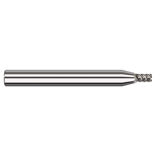 Harvey Tool 856912 | 3/16" Diameter x 3/16" Shank x 0.2850" LOC x 2" OAL 5 Flute Uncoated Coated Square End Mill For Aluminum Alloys