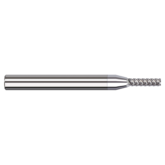 Harvey Tool 829493-C8 | 3/32" Diameter x 1/8" Shank x 3/8" LOC x 2-1/2" OAL 5 Flute TiB2 Coated Square End Mill For Aluminum Alloys