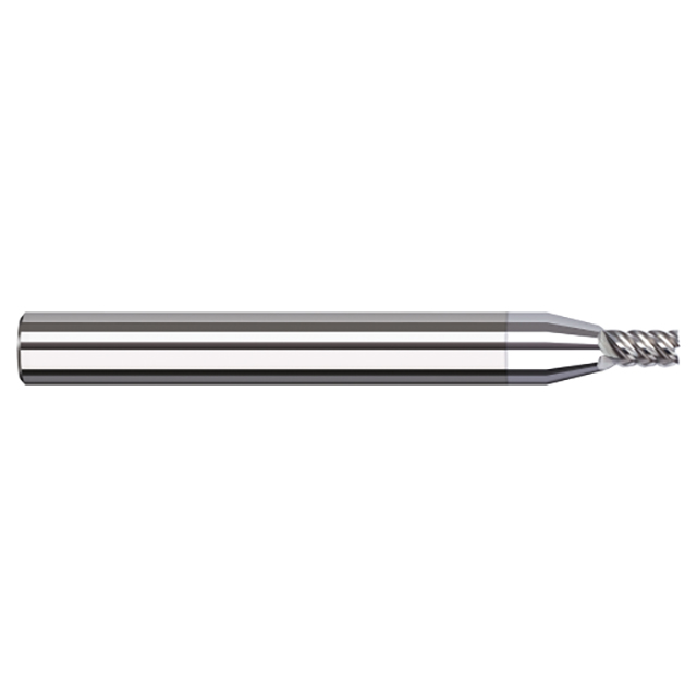 Harvey Tool 856908-C8 | 1/8" Diameter x 1/8" Shank x 3/16" LOC x 1-1/2" OAL 5 Flute TiB2 Coated Square End Mill For Aluminum Alloys