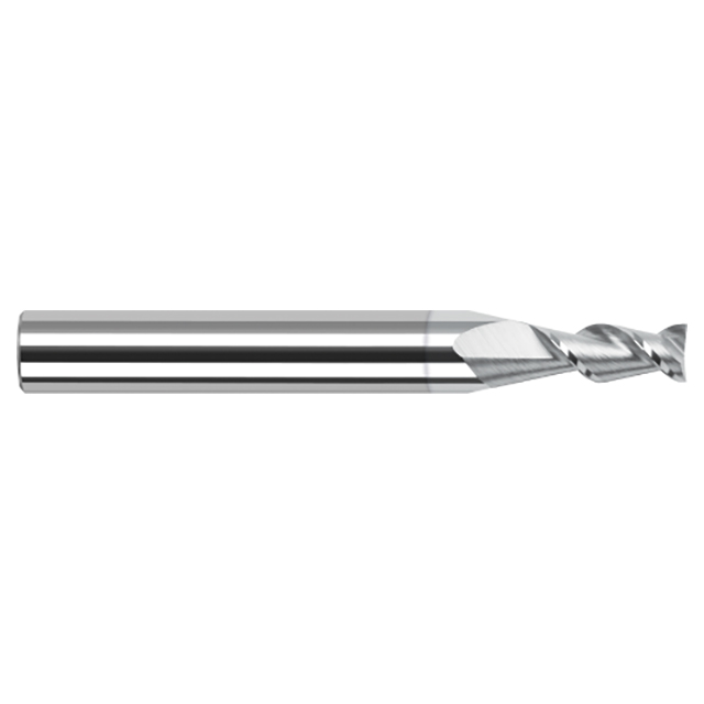 Harvey Tool 935547-C8 | 3/64" Diameter x 1/8" Shank x 0.0710" LOC x 1-1/2" OAL 2 Flute TiB2 Coated Square End Mill For Aluminum Alloys