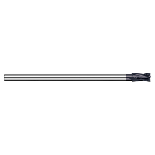 Harvey Tool 943228-C3 | 7/16" Diameter x 3/8" Shank x 21/32" LOC x 6" OAL 4 Flute AlTiN Coated Square End Mill