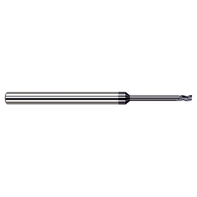 Harvey Tool 846912-C3 | 3/16" Diameter x 3/16" Shank x 9/32" LOC x 3" OAL 3 Flute AlTiN Coated Square End Mill