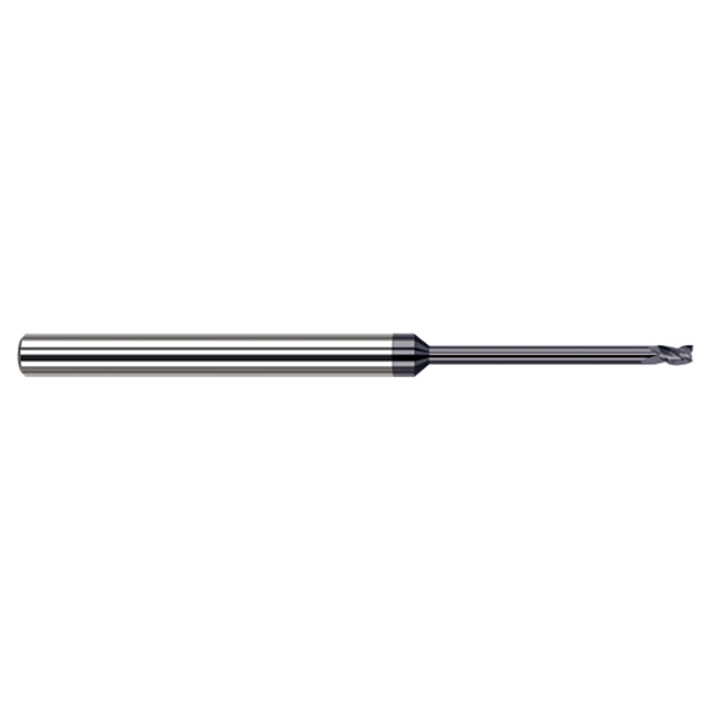 Harvey Tool 839393-C3 | 3/32" Diameter x 1/8" Shank x  LOC x 2-1/2" OAL 3 Flute AlTiN Coated Square End Mill