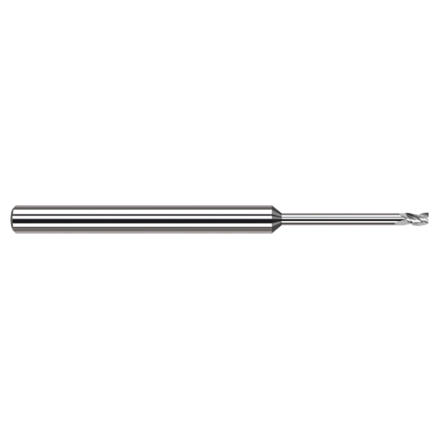 Harvey Tool 850293 | 3/32" Diameter x 1/8" Shank x 0.1390" LOC x 2-1/2" OAL 3 Flute Uncoated Coated Square End Mill