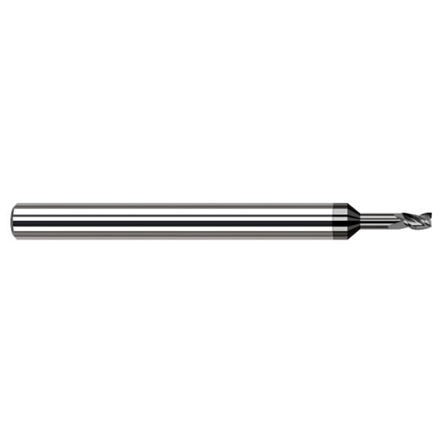 Harvey Tool 945608-C4 | 1/8" Diameter x 1/8" Shank x 3/16" LOC x 2-1/2" OAL 3 Flute Amorphous Diamond Coated Square End Mill