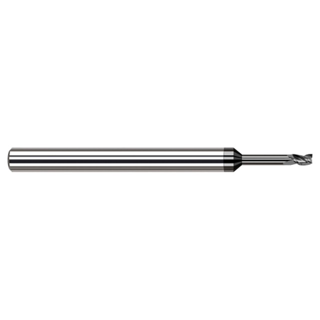 Harvey Tool 937062-C4 | 1/16" Diameter x 1/8" Shank x 3/32" LOC x 2-1/2" OAL 3 Flute Amorphous Diamond Coated Square End Mill