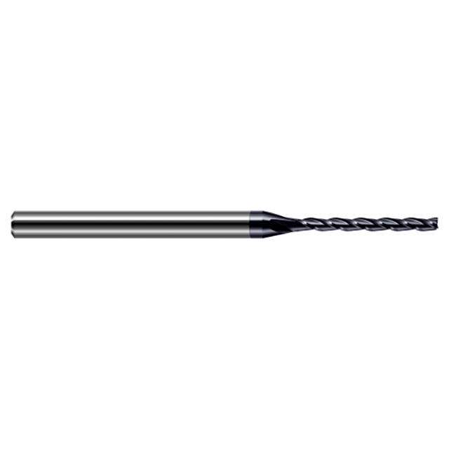 Harvey Tool 837908-C3 | 1/8" Diameter x 1/8" Shank x 1-1/8" LOC x 2-1/2" OAL 3 Flute AlTiN Coated Square End Mill