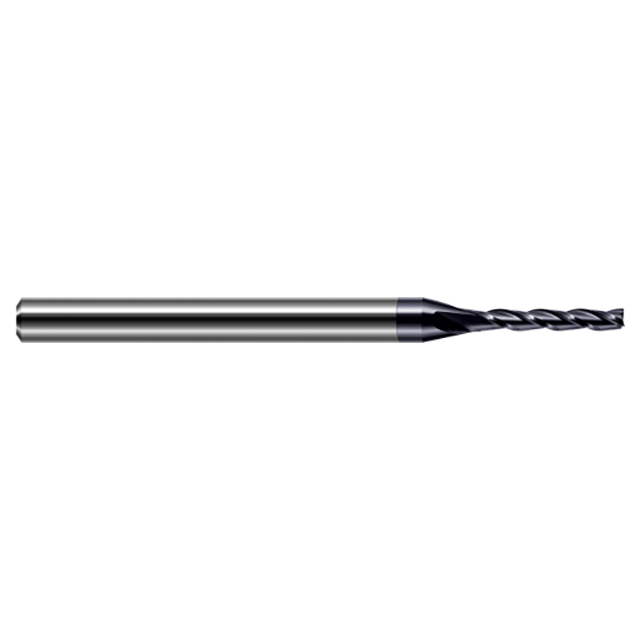 Harvey Tool 888435-C3 | 0.0350" Diameter x 1/8" Shank x 9/64" LOC x 2-1/2" OAL 3 Flute AlTiN Coated Square End Mill