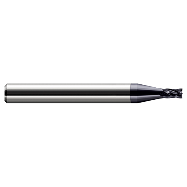 Harvey Tool 14059-C3 | 0.0590" Diameter x 1/8" Shank x 0.0890" LOC x 1-1/2" OAL 4 Flute AlTiN Coated Square End Mill