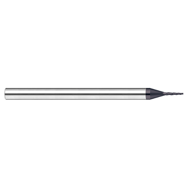 Harvey Tool 832830-C6 | 10 Degree Taper Angle per Side x 0.0300" Tip Diameter x 5/32" LOC x 2" OAL 3 Flute AlTiN Nano Coated Carbide Tapered End Mill