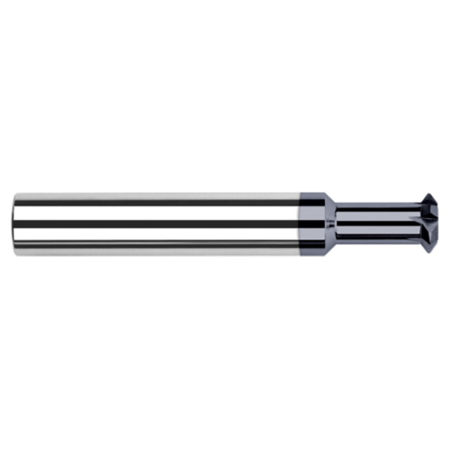 Harvey Tool 988616-C3 | 1/4" Diameter x 0.1370" Width of Cut x 1/4" Shank x 90 Degree Included Angle AlTiN Coated Carbide Angle Cutter