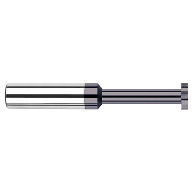 Harvey Tool 70307-C3 | 3/8" Diameter x 0.0250" Width x 3/8" Shank AlTiN Coated Carbide Woodruff-Keyseat Cutter