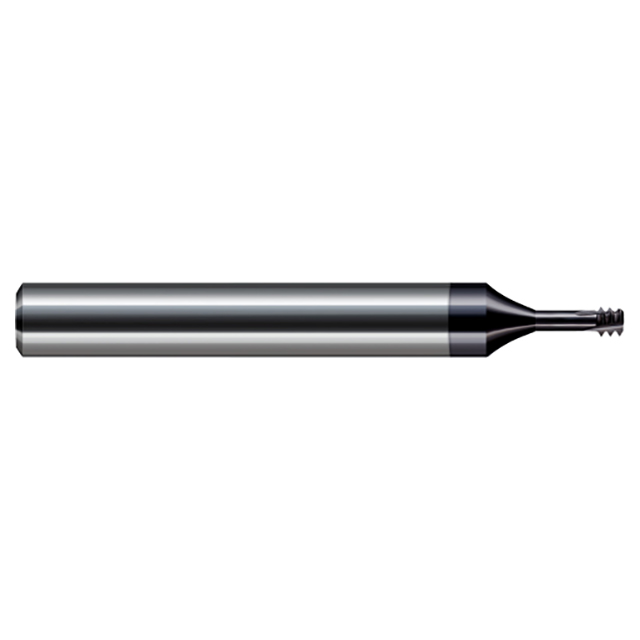 Harvey Tool 899954-C6 | 5/16"-18 Thread x 0.2360" Diameter x 1/4" Shank x 0.1667" LOC AlTiN Nano Coated Carbide Helical Flute Thread Mill