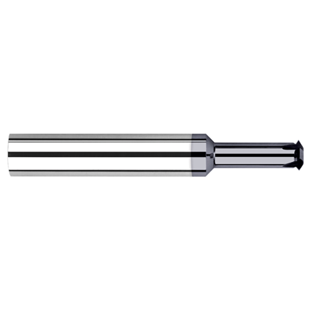 Harvey Tool 826526-C3 | 60 Degree Included Angle x 3.000mm Diameter x 3.000mm Shank x 14.000mm OAL 4 Flute AlTiN Coated Carbide Single Profile Thread Mill