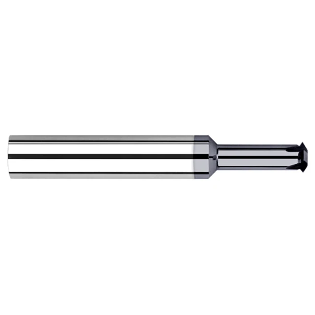 Harvey Tool 826524-C3 | 60 Degree Included Angle x 2.300mm Diameter x 3.000mm Shank x 11.000mm OAL 4 Flute AlTiN Coated Carbide Single Profile Thread Mill
