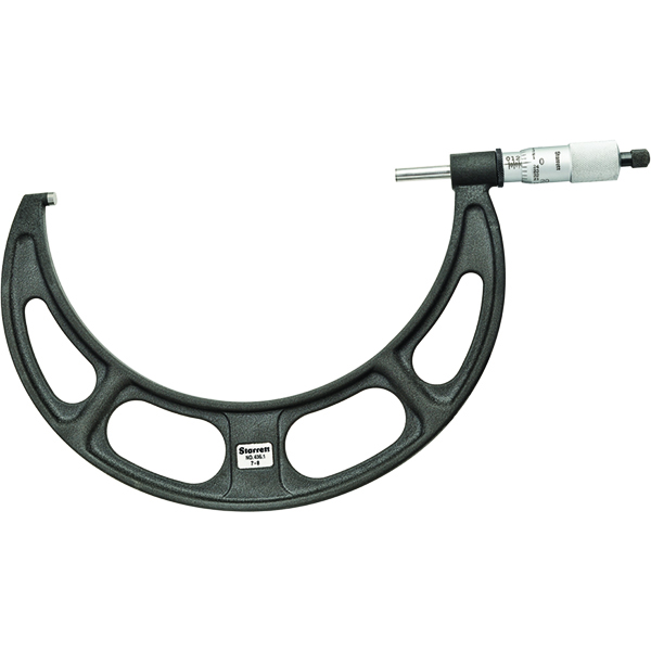 Starrett 436.1XRL-8 | 7"-8" Outside Micrometer 0.001" Graduation Ratchet Thimble