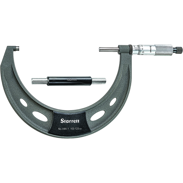 Starrett 51091 | 100mm-125mm Outside Micrometer 0.01mm Graduation Ratchet Thimble
