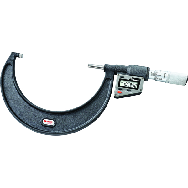 Starrett 3732MEXFL-125 | 100mm-125mm Range Digital Outside Micrometer Friction Thimble 0.001mm Resolution