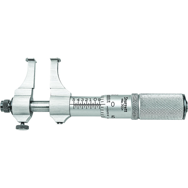Starrett 701A | 1/2"-1-1/2" Range Internal Groove Micrometer 0.0010" Graduation