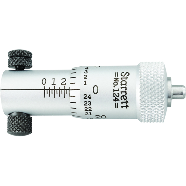 Starrett H124A/B | 0"-1" Range Micrometer Head 0.0010" Graduation