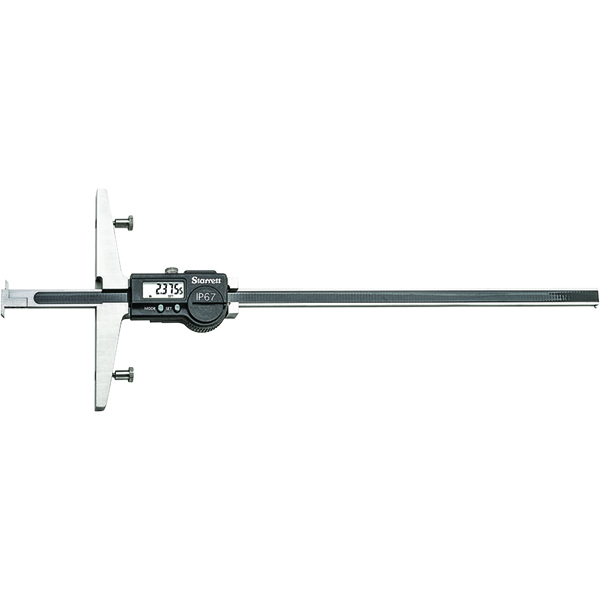 Starrett 5004BZ-12/300 | 12" Hardened Stainless Steel Electronic Depth Gage 0.0005" Resolution