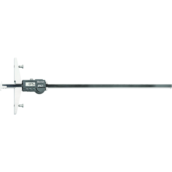 Starrett 5004BZ-16/400 | 16" Hardened Stainless Steel Electronic Depth Gage 0.0005" Resolution
