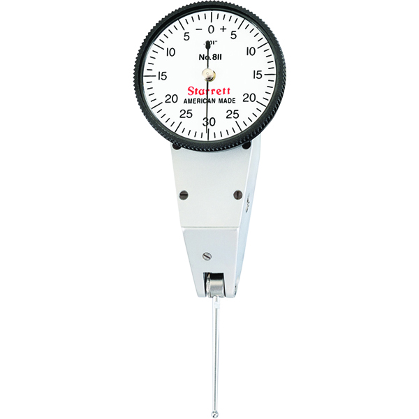 Starrett 811-1PZ | 0"-1/16" Range Dial Test Indicator 0.0010" Graduation White Dial