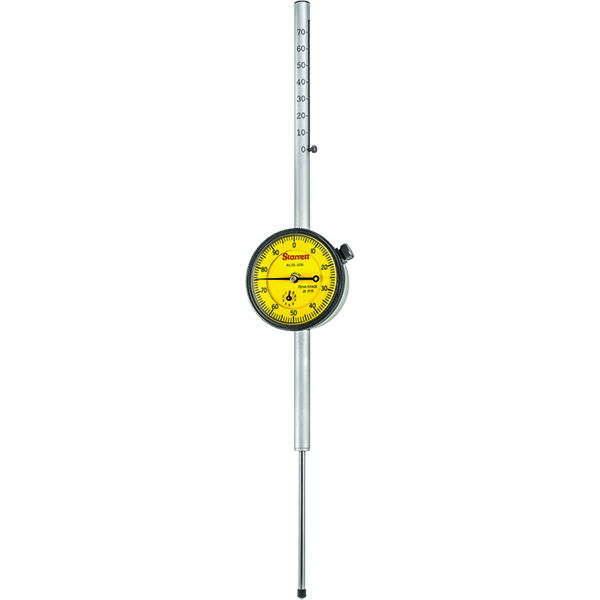 Starrett 25-3081J | 2-61/64" Dial Indicator 0.0004" Graduation Yellow Dial