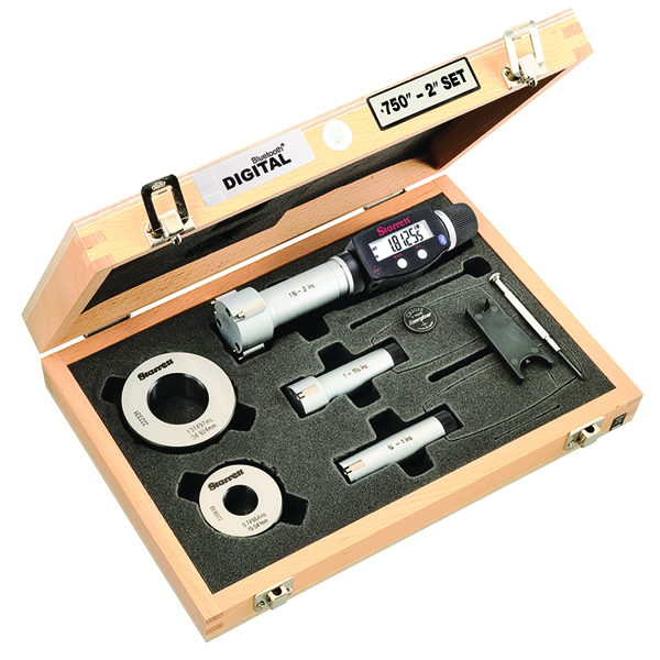 Starrett S770BXTEZ | 0.7500"-2.0000" Range Digital Internal Micrometer Set 0.0005" Resolution
