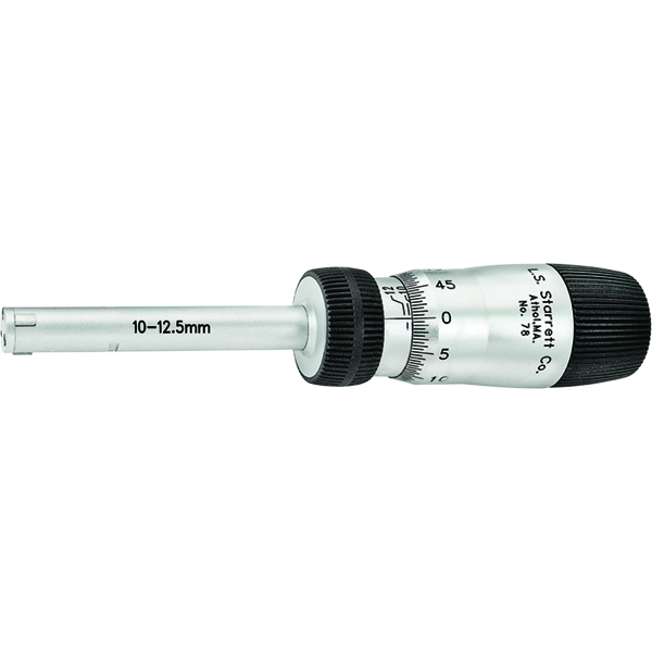 Starrett 78MXTZ-12.5 | 10mm-12.50mm Range Inside Bore Gage Micrometer 0.005mm Graduation