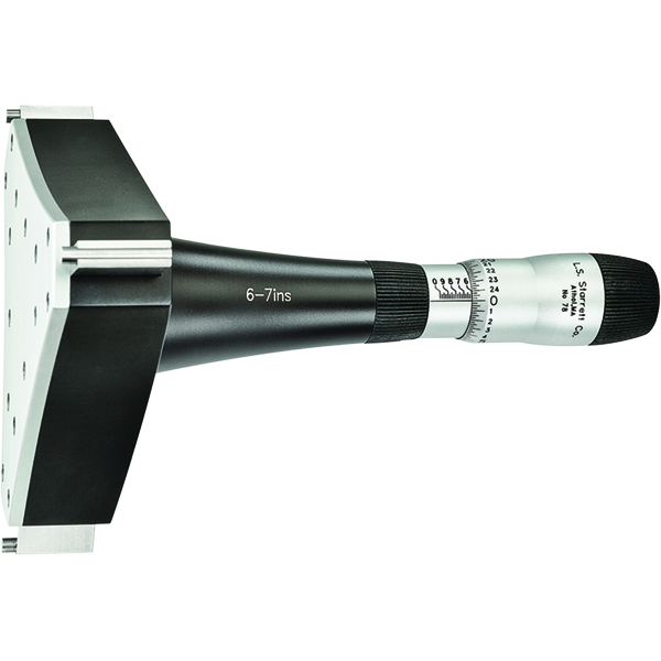 Starrett 78XTZ-7 | 6"-7" Range Inside Bore Gage Micrometer 0.00025" Graduation