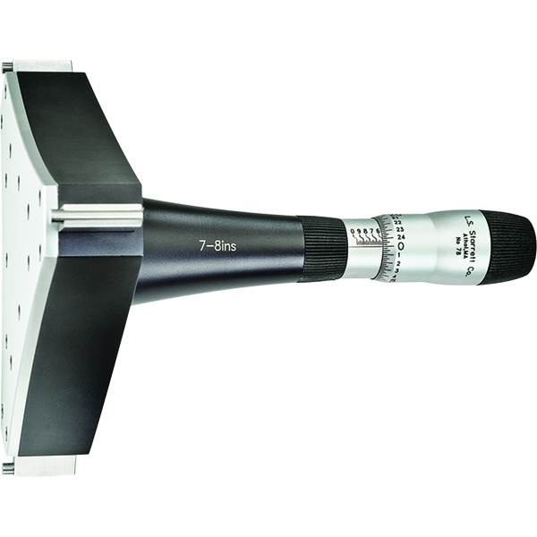 Starrett 78XTZ-8 | 7"-8" Range Inside Bore Gage Micrometer 0.00025" Graduation