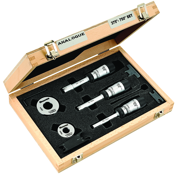Starrett S78XTDZ | 3/8"-3/4" Range Inside Bore Gage Micrometer 0.00025" Graduation